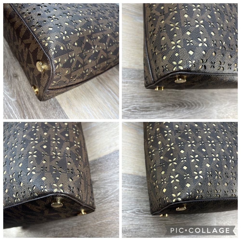 1184 Michael Kors lazer cut tote and wallet set 259031184 - Picture 11 of 16